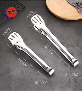 ที่คีบอาหารโลหะสำหรับร้านอาหาร ขนาด 5 7 <span class=keywords><strong>9</strong></span> 12 นิ้ว ที่หนีบอาหารสีทอง อุปกรณ์ครัวสำหรับอาหารและเครื่องดื่ม ที่คีบอาหารสแตนเลส 304 - Product Image 4