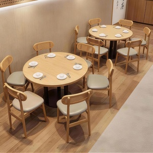 Juego de Mesa de Piedra y Sofás de PU Modernos Personalizados al por Mayor para Restaurante, con Capacidad para 6 Personas, Muebles Comerciales para Centro Comercial, Hotel, Cafetería, Bar - Product Image 4
