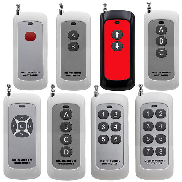 High Power RF Remote Control 433/315MHz - 1000 Meter Long Distance Wireless Transmitter with Deep Signal Penetration