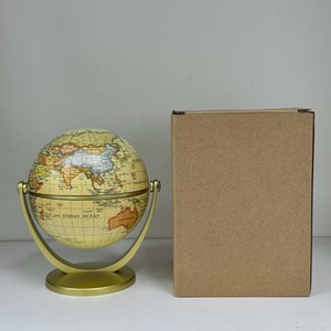 Globe rétro en plastique imprimé en typographie, version anglaise transfrontalière, décoration artisanale, sphère universelle pédagogique, exquise - Product Image 6