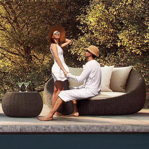 Modern Design Outdoor Garden Wicker Furniture Plastic Rattan Sofa <strong>Set</strong> for Hotels Villas Exteriors - Product Image 2