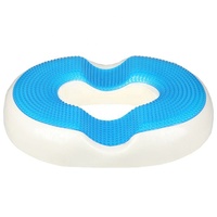 Coussin de siège de bureau ergonomique en gel et beignet en mousse à mémoire de forme pour soulager les douleurs dorsales depuis longtemps