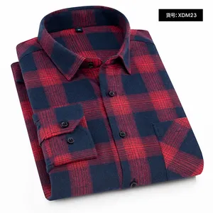 Camisas de <span class=keywords><strong>Manga</strong></span> <span class=keywords><strong>Larga</strong></span> a Cuadros, Casuales, de Moda Coreana, Transpirables, de Algodón, para Hombre, Diseños de Primavera - Product Image 6