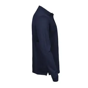 Polo a maniche lunghe elasticizzata di lusso, merchandising personalizzato - Product Image 3