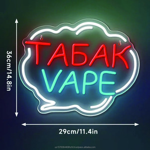 Letrero LED de neón acrílico para tienda de tabaco y cigarrillos electrónicos, luz indicadora colgante para interiores y exteriores, tablero de exhibición con luz indicadora para tienda, 5V 12V - Product Image 4