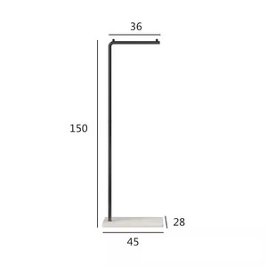 منظم عمودي معدني حديث لتقف على حامل عرض ملابس غرفة المعيشة - Product Image 2