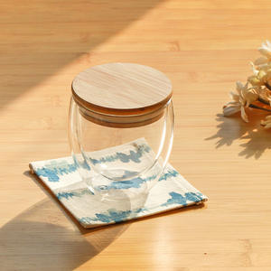 Sous-verres carrés en tissu simple, absorbants, résistants à la chaleur, antidérapants, pour la protection des tasses à thé et des assiettes, Tie Dye, blanc naturel - Product Image 5