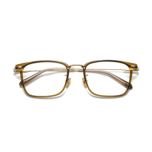 Rectangle Full Rim <b>Eyeglasses</b> <b>Frame</b> Solid Color Anti-Uv Protection Unisex Adult Vision Correction - Product Image 1