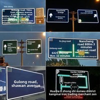 Signalisation directionnelle, panneaux de limitation de vitesse auto-éclairants à énergie solaire, panneaux de passage pour piétons, panneaux de signalisation routière LED, autres