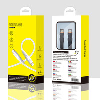 Câble de Charge rapide en Silicone liquide antigel 1M à faible quantité minimale de commande 3A câble de données d'éclairage USB noir blanc à 8 broches pour iPhone