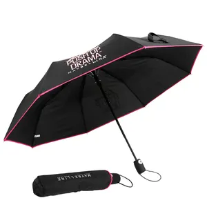 Semi-automatic Promotional Folding Lady Fashion Umbrella With BSCI Sedex Loreal Audits