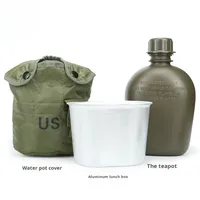 Gourde tactique de 1 L en gros, sans BPA, grande capacité, bouteille d'extérieur, design camouflage, camping, préparation aux situations d'urgence, applicable