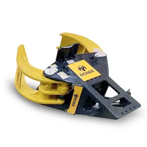 MONDE Factory Supplying Excavator Tree Cutting Shear Hydraulic Wood Cutter With Grapple