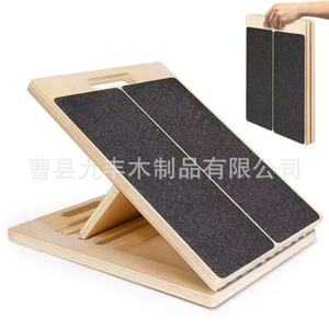 Planche inclinée en bois antidérapante pour exercices de stretching des jambes, idéale pour le bureau - Product Image 3