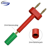 JZDZ Prise de raccordement plaquée or 2 mm, type banane, pas de 10 mm pour PCB J.20027