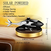 Désodorisant de tableau de bord de luxe à énergie solaire, vente en gros d'usine, parfum de voiture, design hélicoptère rotatif en métal, liquide pour voiture