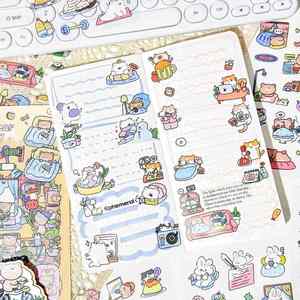 Autocollants pour agenda compatible avec les animaux de compagnie, matériaux de collage pour enfants et autocollants pour animaux de compagnie - Product Image 3