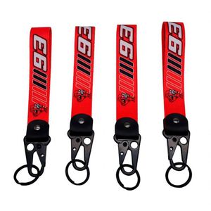 สายคล้องคออะนิเมะแบบมินิมอล โพลีเอสเตอร์ ตะขอรูปนกอินทรี สายคล้องข้อมือ พิมพ์โลโก้ตามสั่ง พวงกุญแจ สายคล้องคอ อุปกรณ์ตกแต่งรถจักรยานยนต์ - Product Image 1