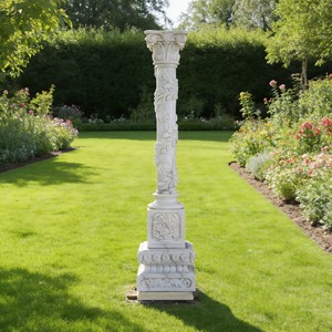 Escultura de Mármol Personalizada para Decoración Interior y Exterior, <span class=keywords><strong>Pilar</strong></span> con Figura de Dama Griega Tallada, Columna Romana de Mármol en Venta - Product Image 3