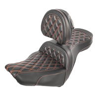Nouveau grand siège de canapé avec dossier en cuir PU pour FXBB/S Softail Street Bob FXST Softail Standard 2018-2025, rénovation/mise à niveau