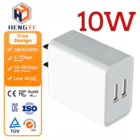 Pengisi daya ponsel portabel USB 5v2a kualitas tinggi steker EU US Port pengisian daya 2 Usb ukuran Mini kompatibel