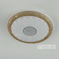 Luminaire en cristal Acrylique Rond Télécommande Led Plafonnier Led Plafonnier