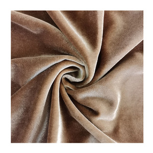 Chất lượng cao 2 cách Poly Spandex nhung Warp Knit KS Hàn Quốc Vải nhung cho Ăn mặc - Product Image 1