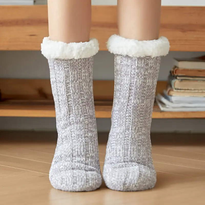 Slipper Fuzzy Socken Fluffy Cosy Cabin Warmer Winter Weiche Dicke Bequeme Fleece Rutsch feste Damen Socken