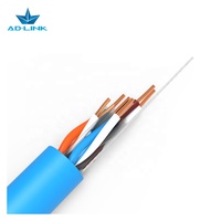 Kabel Ethernet Indoor UTP Cat6 Bersertifikasi CE/FCC dengan Selubung PVC, Harga Pabrik Guangzhou