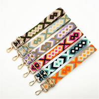 40 Couleur Stock Sangle de Sac Large Sangle Jacquard Réglable Durable Ceinture Large Polyester Nylon Bandoulière Bandoulière Sangles de Guitare