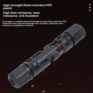 Adaptateur de connecteur de câble pour panneau solaire photovoltaïque étanche avec boîtier <span class=keywords><strong>PP0</strong></span> mâle/femelle 1P pour système PV - Product Image 3