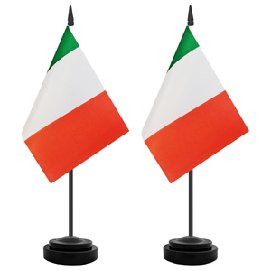 Bandera de mesa italiana personalizada de 14*21 cm para decoración de escritorio festiva Bandera de mesa italiana personalizada - Product Image 1