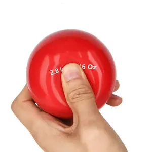 カスタムデザインソフト加重PVC表面素材エクササイズリフティング調色野球砂充填ボール