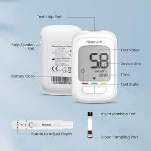 Glucómetro y Tiras Reactivas Sinocare para Medir Glucosa en Sangre - Fabricantes de Glucómetros - Product Image 4