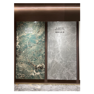 Surface vitrée polie en pierre agglomérée par luxe des carrelages 1200x2400mm pour la villa résidentielle - Product Image 3