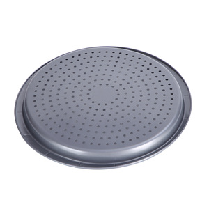 Platos Redondos Perforados y Engrosados para <span class=keywords><strong>Pizza</strong></span> y Queso, Utensilios <span class=keywords><strong>de</strong></span> Cocina para Hornear, Molde para Pastel Apto para Horno - Product Image 2