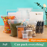 Sacs pour accessoires Sac à fermeture éclair en plastique transparent Petit sac à fermeture éclair refermable pour emballage