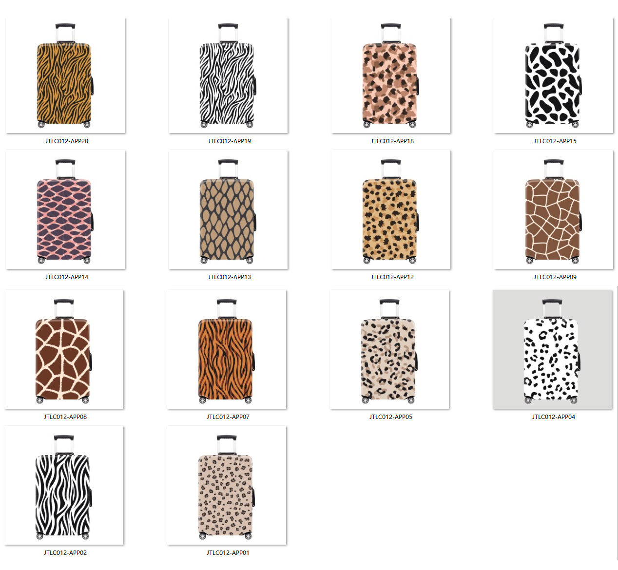 Modèles d'impression d'animaux