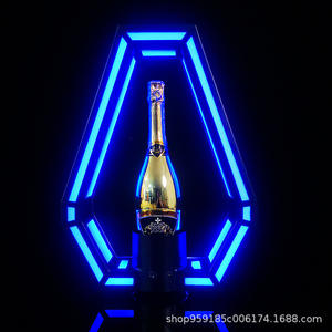 Bar LED Base lumineuse King Wine Rack Black Peach <span class=keywords><strong>a</strong></span> Lighted Display Shelf KTV Foreign Wine Base Diamond Wine Base - Product Image 3