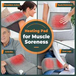 Couverture Chauffante Électrique, Tapis Chauffant avec Niveaux de Température Constante et Minuteur, Tapis Thermique pour le Corps, l'Abdomen et les Mains - Product Image 4