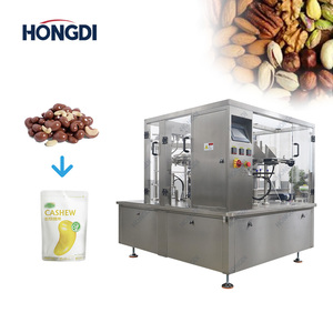 Automatic 8 Station Rotary Plastic Wrapping Filling <b>Machine</b> for Granule Premade Pouch Doypack for Nuts Snacks <b>Candy</b> Seeds - Product Image 2