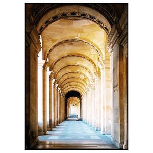 יוקרה ממוסגר מלון 3 3 3 מרקם פושאן פוסטר ציור נוף אדריכלי מפואר יפה דפוס ציור בד - Product Image 2