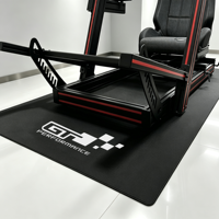 Tapis de sol pour simulateur de course sur mesure, lavable en machine, en nylon, avec dos en caoutchouc
