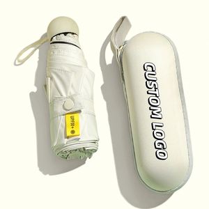 Paraguas de Bolsillo Personalizado Promocional para Exteriores, Mini Paraguas Cápsula con Impresión de Logotipo - Product Image 1
