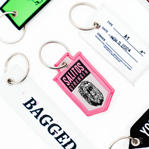 DIY Your Logo Keychain Gift Aviation Custom Embroidery Personalized Airbus Keychain Tag