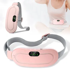 USB Recharge Waist Abdominal Massager Therapy Menstrual Cramp Period Care Waist Massager Electric Smart Menstrual Heating Pad