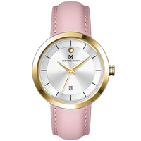 Jam Tangan Wanita Elegan Quartz Dial Tipis Tali Nyaman Logo Kustom
