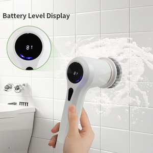 Juego de cepillos de limpieza eléctricos inalámbricos 4 en 1, fregador de plástico para lavavajillas, baño y cocina, recargable e impermeable - Product Image 4