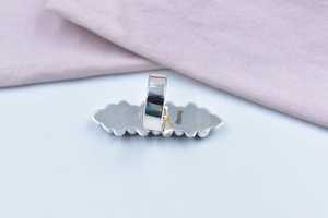 Handmade Purple Dahlia Turquoise Sterling Silver <b>Adjustable</b> <b>Ring</b> Natural Gemstone Jewelry for Women Wholesale - Product Image 2