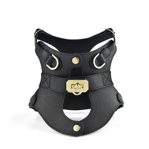 Pet Supplier Customized Outdoor Walking Harness High-quality Microfiber Leather Pet Dog Harness